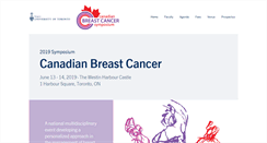 Desktop Screenshot of breastsymposium.ca