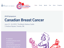 Tablet Screenshot of breastsymposium.ca